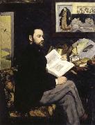 Edouard Manet Portrait of Emile Zola oil painting on canvas